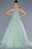 Designer Abendkleid Lang Minzgrün ABU4550