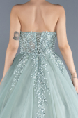 Designer Abendkleid Lang Minzgrün ABU4550