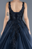 Designer Abendkleid Lang Marineblau ABU4551
