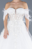 Hochzeitskleider Lang Weiß ABU4572