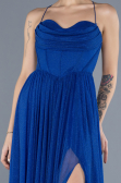 Abschlusskleid Lang Sächsischblau ABU4596
