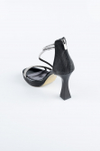 Party-Schuhe Laserschnitt Schwarz MJ5154