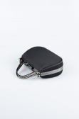 Abendtasche Satin Schwarz V746