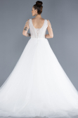 Hochzeitskleider Lang Weiß ABU4598