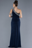 Abendkleid Lang Marineblau ABU4599
