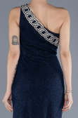 Abendkleid Lang Marineblau ABU4599