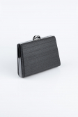 Abendtasche Laserschnitt Schwarz KC715