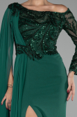 Smaragdgrün Abendkleid Lang ABU3511