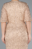 Abendkleid in Übergröße Lang Gold ABU4542