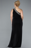 Abendkleid in Übergröße Lang Schwarz ABU4601