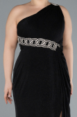 Abendkleid in Übergröße Lang Schwarz ABU4601