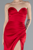 Abschlusskleid Lang Satin Rot ABU4663