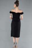 Partykleid Midi Schwarz ABK2248