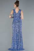 Abendkleid Lang Indigo ABU4672