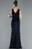 Abendkleid Lang Marineblau ABU4672