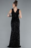 Abendkleid Lang Schwarz ABU4672