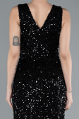 Abendkleid Lang Schwarz ABU4672