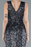 Abendkleid Lang Anthrazit ABU4672