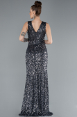 Abendkleid Lang Anthrazit ABU4672