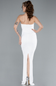 Abendkleid Lang Weiß ABU4687