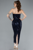Partykleid Midi Marineblau ABK2260