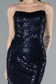 Partykleid Midi Marineblau ABK2260