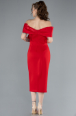 Partykleid Midi Rot ABK2263