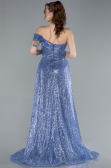 Abendkleid Lang Indigo ABU4691
