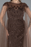 Abendkleid Lang Braun ABU4707