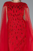 Abendkleid Lang Rot ABU4707