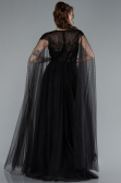 Abendkleid Lang Schwarz ABU4707