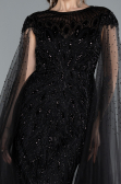 Abendkleid Lang Schwarz ABU4707