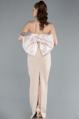 Abendkleid Lang Beige ABU4716