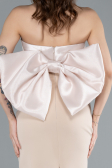 Abendkleid Lang Beige ABU4716