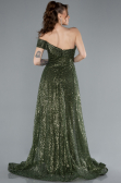 Abendkleid Lang Khaki ABU4691