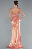 Lachs Abendkleid Lang ABU4623