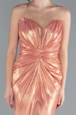 Lachs Abendkleid Lang ABU4623