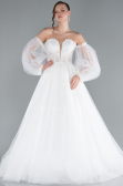 Hochzeitskleider Lang Weiß ABG111