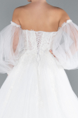 Hochzeitskleider Lang Weiß ABG111