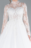 Hochzeitskleider Lang Weiß ABG119