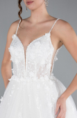 Hochzeitskleider Lang Weiß ABG039