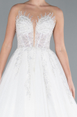 Hochzeitskleider Lang Weiß ABG034