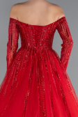 Designer Abendkleid Lang Rot ABU4719