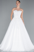 Hochzeitskleider Lang Weiß ABG121
