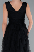 Abendkleid Lang Schwarz ABU4723