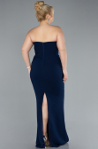 Brautkleid In Übergröße Lang Marineblau ABU4688