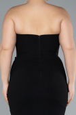 Brautkleid In Übergröße Lang Schwarz ABU4688