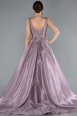 Designer Abendkleid Lang Lavendel ABU4551