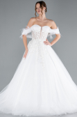 Hochzeitskleider Lang Weiß ABG101