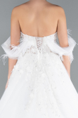 Hochzeitskleider Lang Weiß ABG101